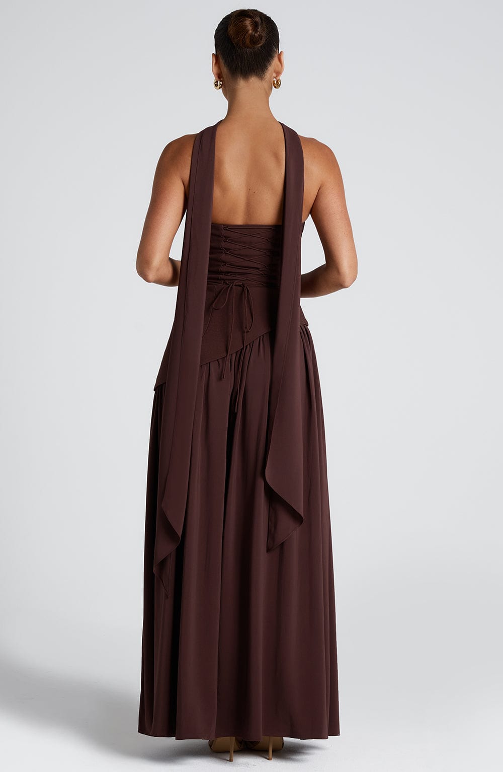 Noa | Strapless Corset High-Slit Maxi Dress